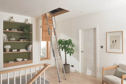 Essentials 12m loft ladder - loft,