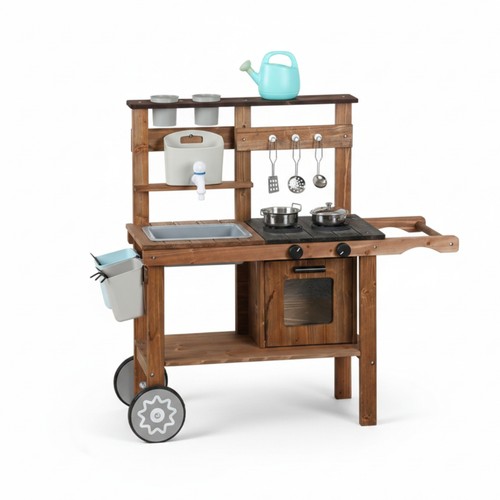 Outdoor wooden play kitchen - outdoor,