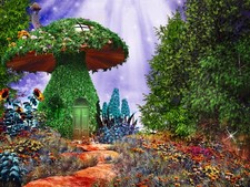 Photo Wall Mural-AMAZING FAIRY LAND-(1392)-NON WOVEN-Wallpaper-Forest Story XXL