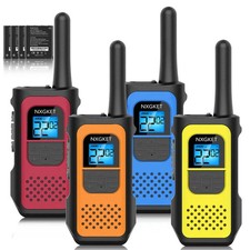 Walkie Talkies Long Range NXGKET 4Pcs PMR446 Rechargeable FREE POST
