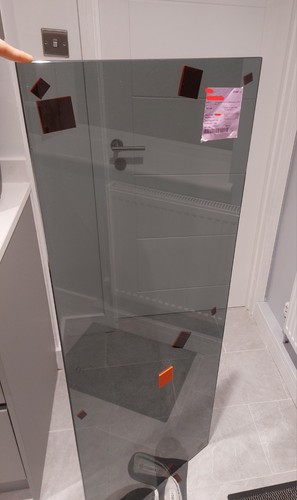 Toughened glass dark - , grey