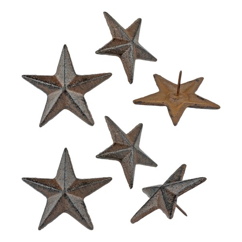 Cast iron texas star - iron, nails