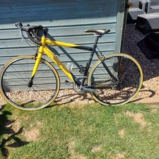 18" Carrera TDF Pro Ltd Road Bike: Yellow & Black/ 20 Gears + UPGRADES
