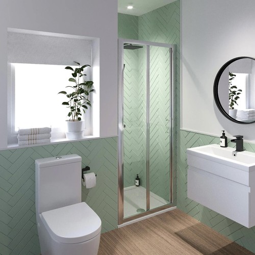 Bifold shower door - 760mm,