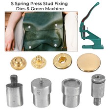 Green Machine + Dies Set for Fixing S Spring Press Studs Snap Fasteners