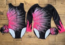 Flare girls gymnastics leotard - Choice of Long Sleeve or Sleeveless