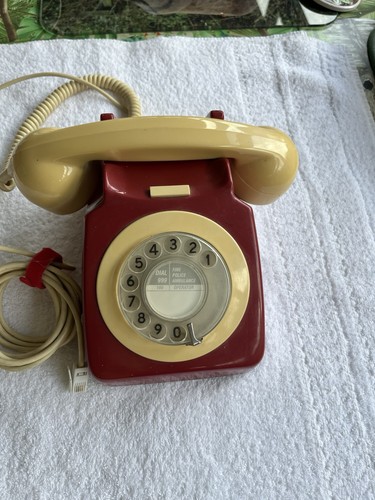 Vintage rotary dial telephone - vintage,