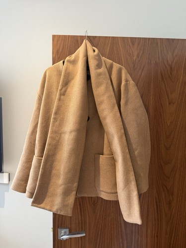 Zara wool coat jacket with - wool,