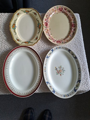 Oval serving plates one - oval,