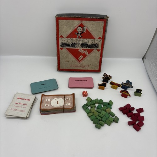 Vintage monopoly set card - set,