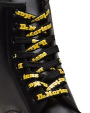 Dr. Martens Black and Yellow Tetoron 8-10 Eye Flat Boots Shoe Laces, 140cm