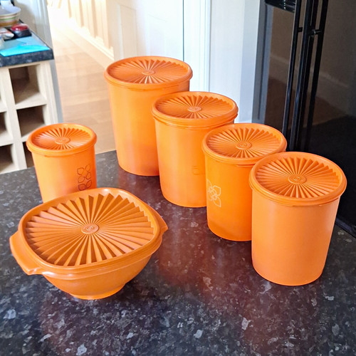 Vintage tupperware orange - tupperware,