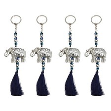 4 pcs  Elephant Keychains Car