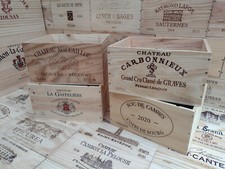 French Wine Box Crate. 6 or 12