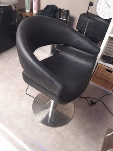 Leather hair salon chairs - leather,