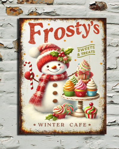 Frosty winter cafe festive - cafe,