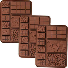 3 Pack Silicone Chocolate