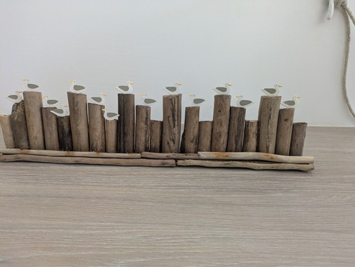 Large hand painted - , driftwood