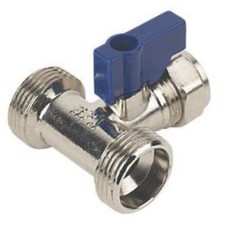 WASHING MACHINE/DISHWASHER VALVE HOT & COLD WATER C/P VALVE TAP