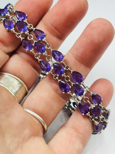 Qvc big silver bracelet with - big,
