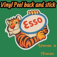 ESSO Tiger in your tank Vinyl Sticker Jug Pourer oil bottle Can repro classic 70