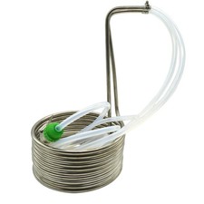Stainless Steel Immersion Wort Chiller Cooler with silicone Tubing Kit Home Brew