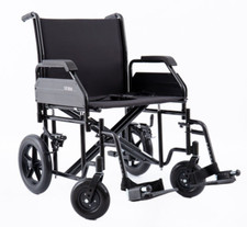 Bariatric Heavy Duty Extra Wide Steel Attendant Propelled Transit Wheelchair