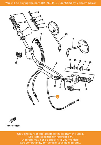 Yamaha cable clutch - cable,,