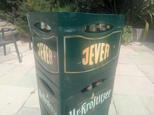 Jever empty german beer crate - empty,