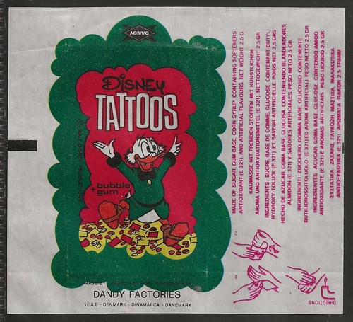 Dandy gum wrapper - dandy, wrapper-disney