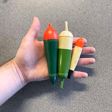 VINTAGE FISHING OLD PIKE FLOATS INLINE X3 JOBLOT 1960's / 70's - SHED FIND