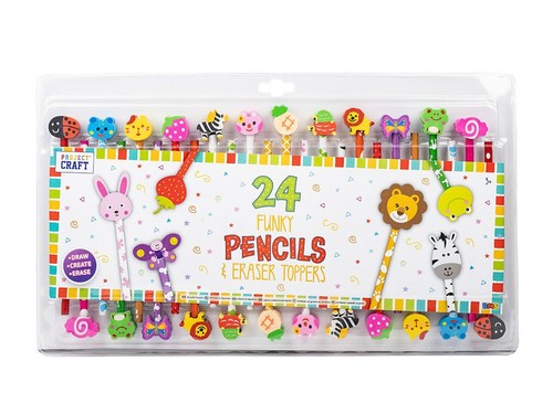 Pencils eraser toppers - 24,