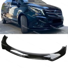 Gloss For Benz Vito W447 Van Front Bumper Lip Spoiler Front Splitter Body Kit