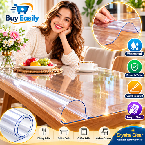Clear pvc table cover - clear,
