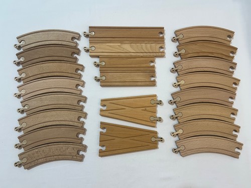 Wooden train track - train,