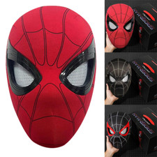 Spiderman Helmet Eye Closing Mask Blinking Eye Chin-Activate Ability for Cosplay