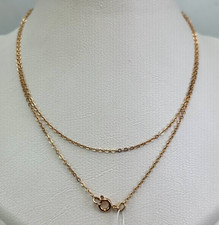 USSR Vintage Original Solid Rose Gold Chain 583 14K 2,74 g. 26,378 inches 1987