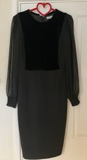 LK BENNETT BLACK AGGIE DRESS - SIZE 10 - BNWT