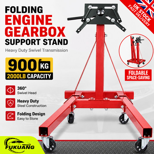 Folding engine gearbox support - folding,