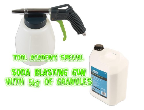 Soda blasting cleaning gun - soda,