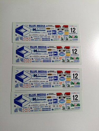 Decals renault clio - 1/43,