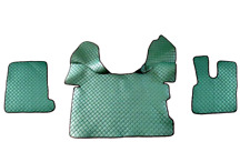 Green Set Eco Leather Floor Mats for DAF XF 106 Automatic