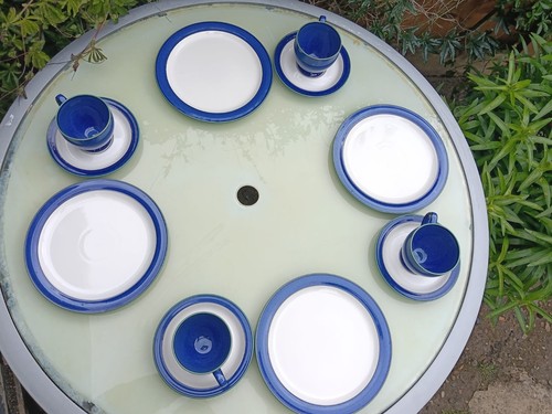 Piece denby imperial blue - 12-piece,