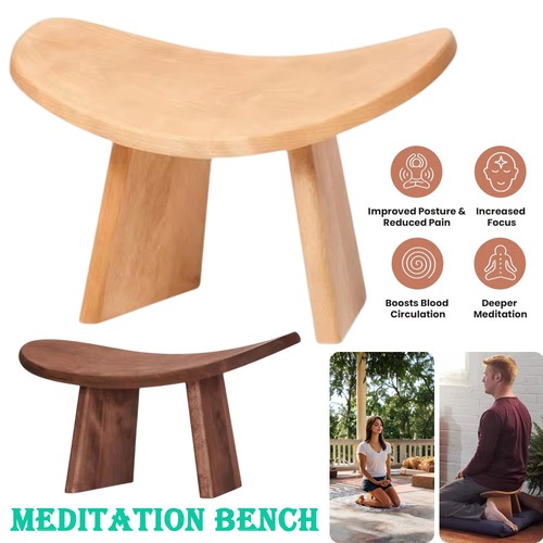 Wooden meditation stool yoga - meditation,