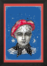 Phrenology + French Framed