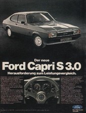 1976 Ford Capri II S 3.0 Advertising Advertisement Original Advertising (2)