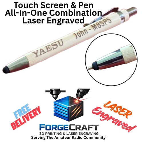 Laser engraved yaesu - laser, logo