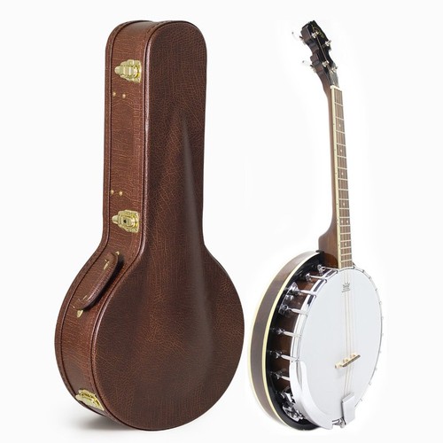 Banjo with brown - case,, 4