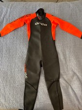 ORCA WETSUIT XXL  SEE PHOTO OF SIZE CHART BLACK/ORANGE FULL SLEEVE BNWT