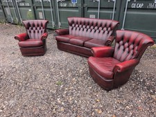 Leather Chesterfield 3 Seater